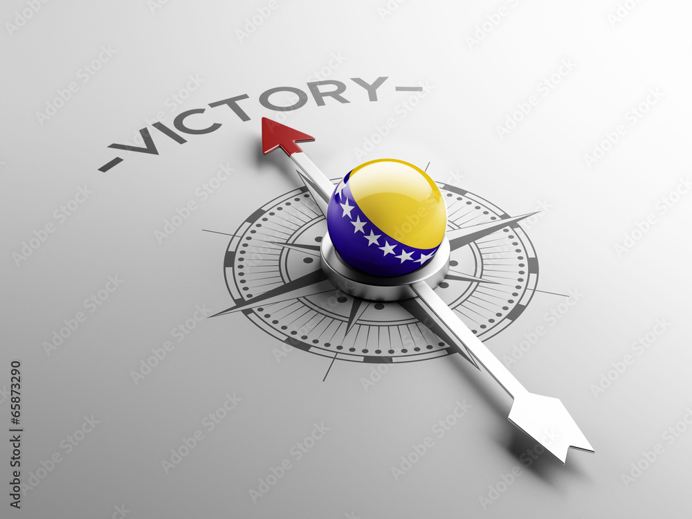 Fototapeta premium Bosnia and Herzegovina. Victory Concept