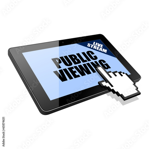tablet mauszeiger finger public viewing I