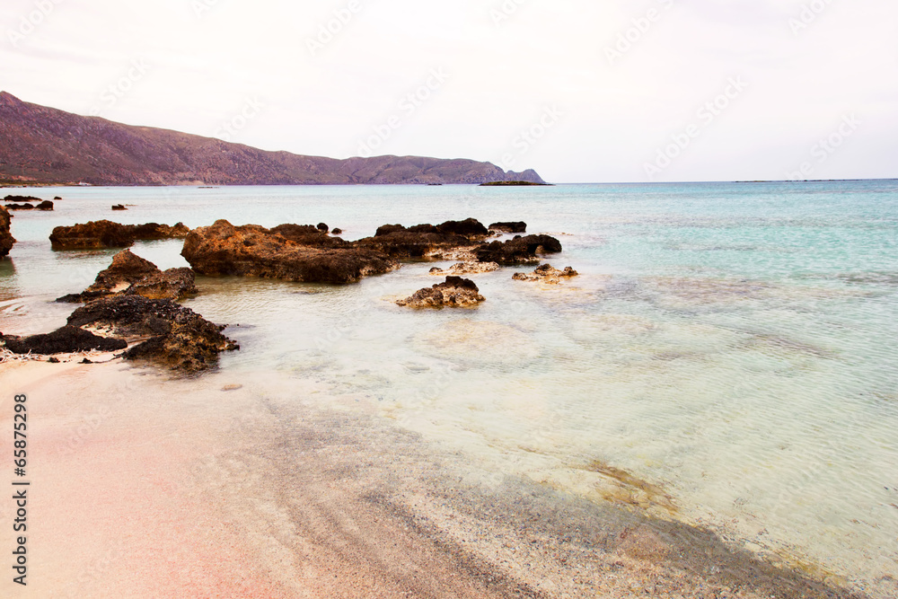 Seascape at sunset, Crete, Greece Seascape at sunset, Crete, Greece