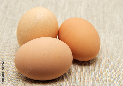 fresh brown eggs