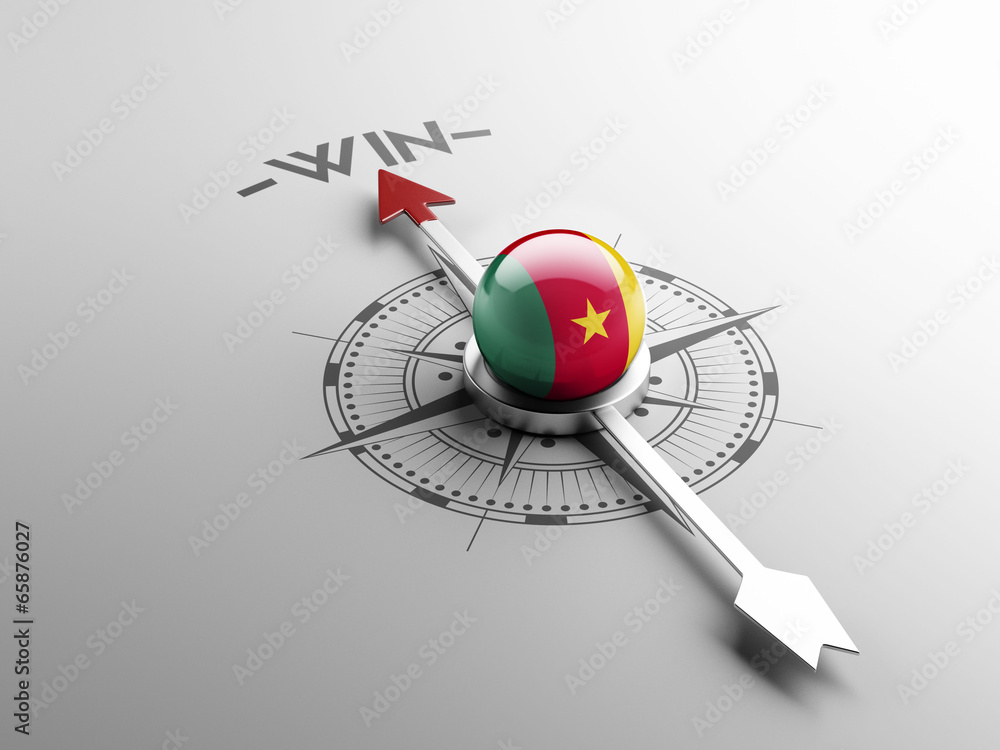 Fototapeta premium Cameroon Compass Concept