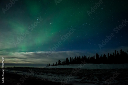 Aurora Kissed Clouds