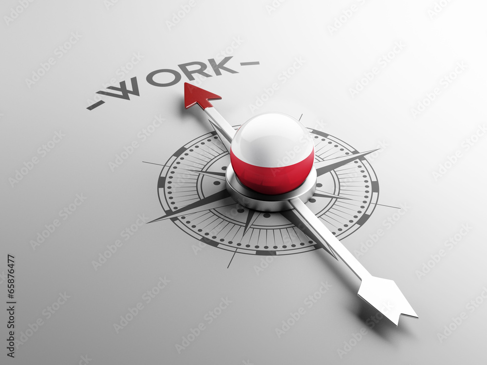 Fototapeta premium Poland Work Concept