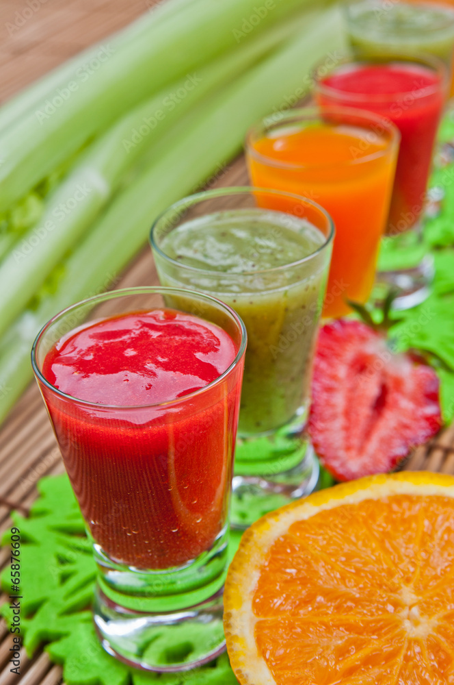 Colorful smoothies Colorful smoothies