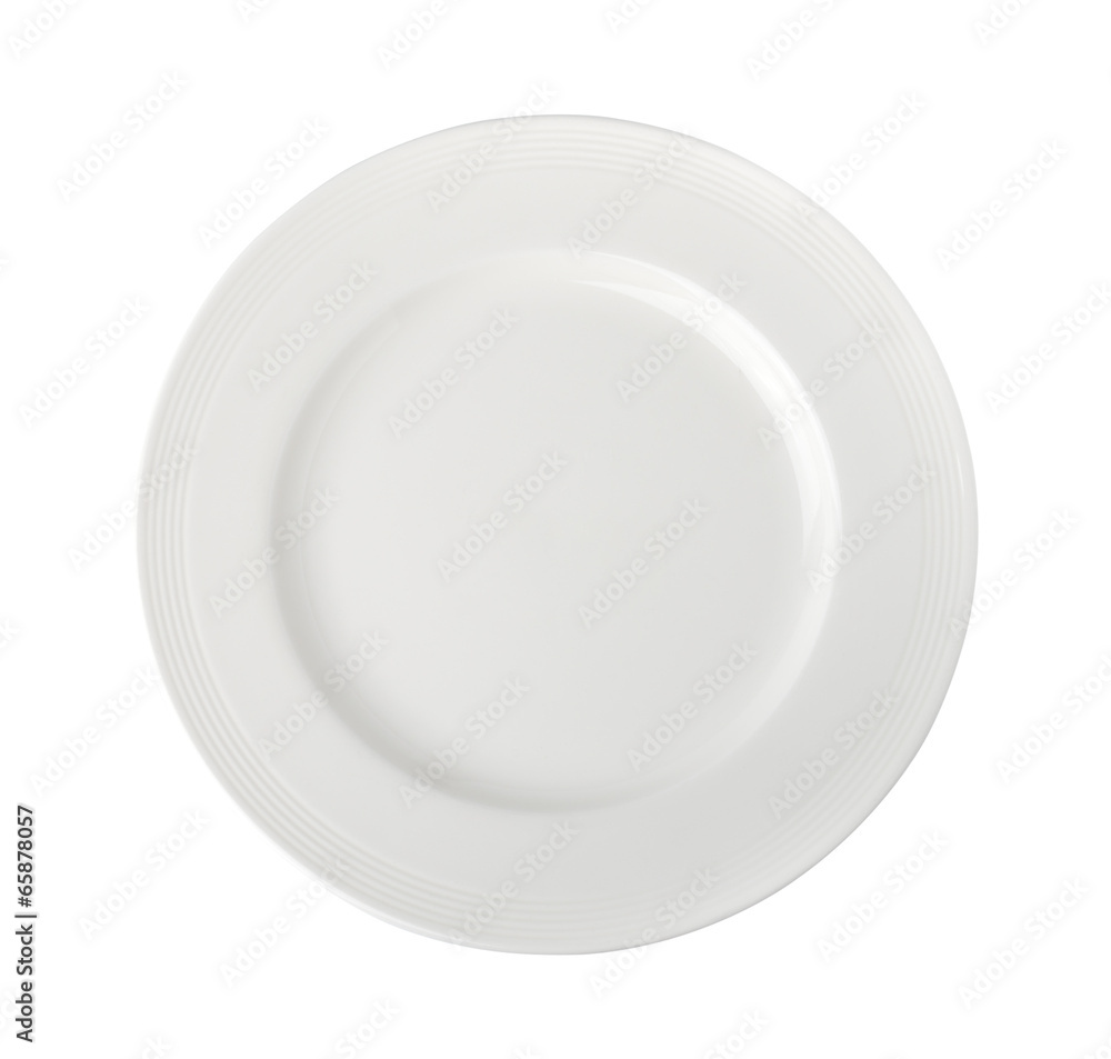 white plate isolated on white background white plate isolated on white background