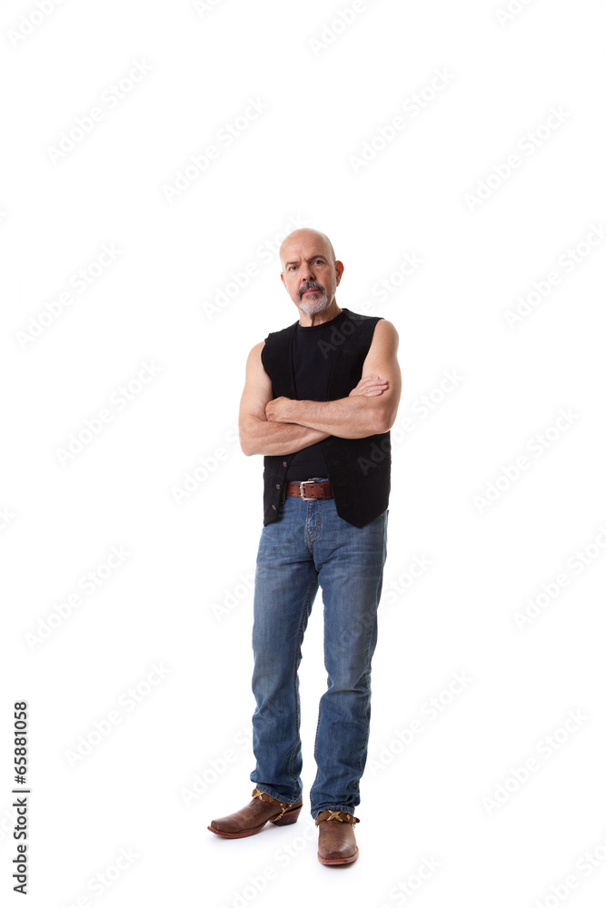 Fototapeta premium Mature biker