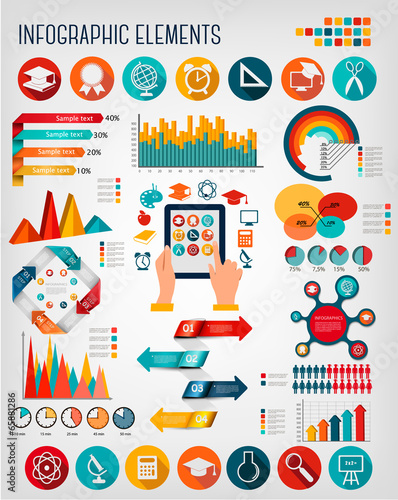 Education infographics. Vector.