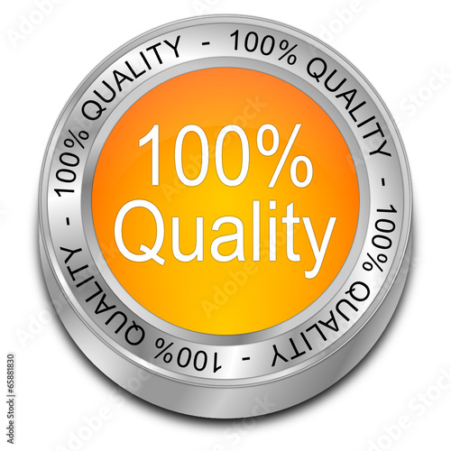 100% Quality Button