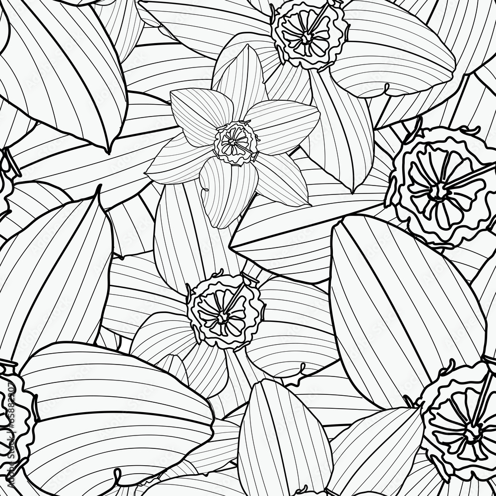 Fototapeta pattern floral seamless, EPS 10