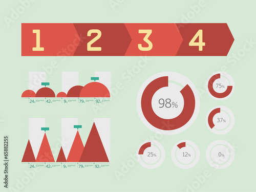 Transportation Infographic Elements.