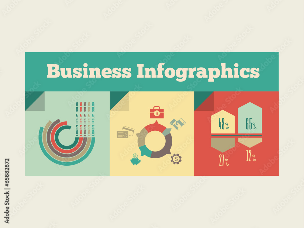 Business Infographic Elements.