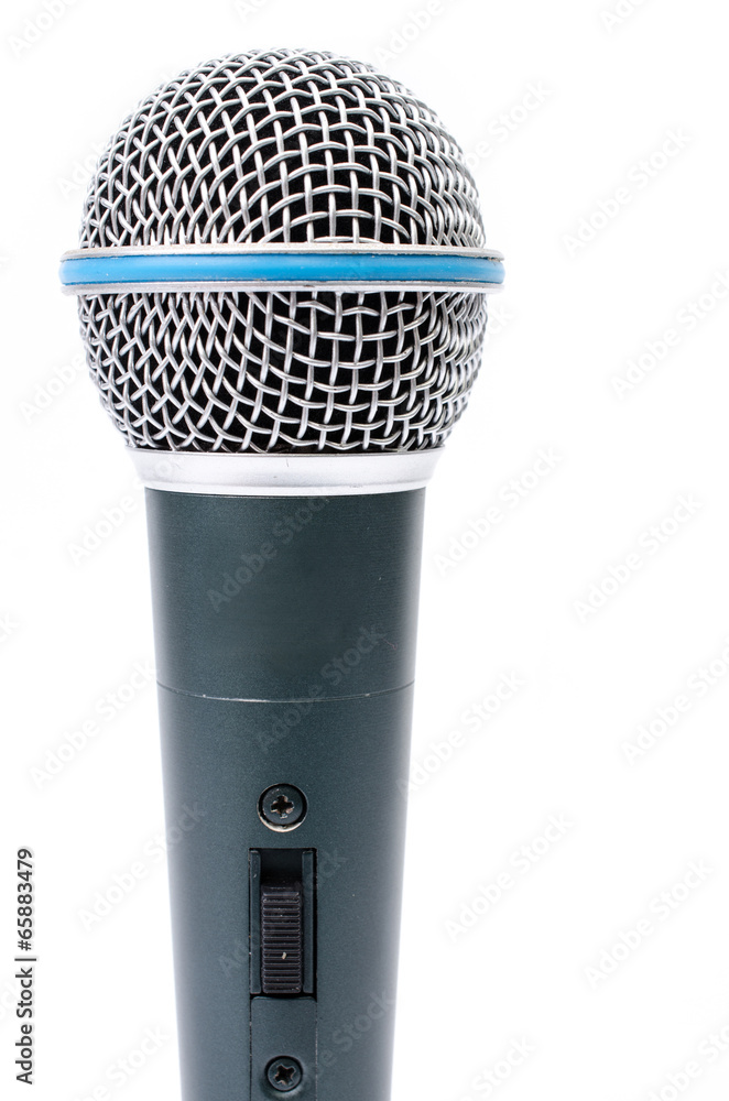 microphone on a white background microphone on a white background
