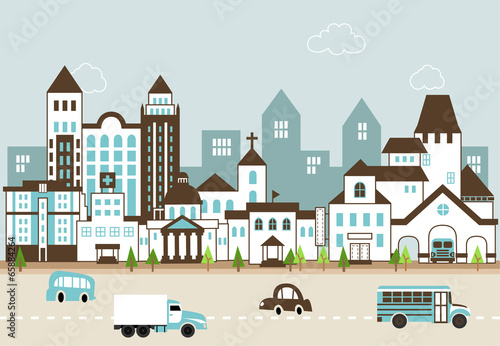 City illustration A