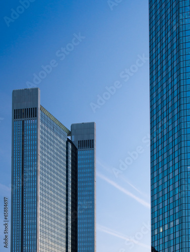 Skyscrapers in the financial district of Frankfurt, Germany