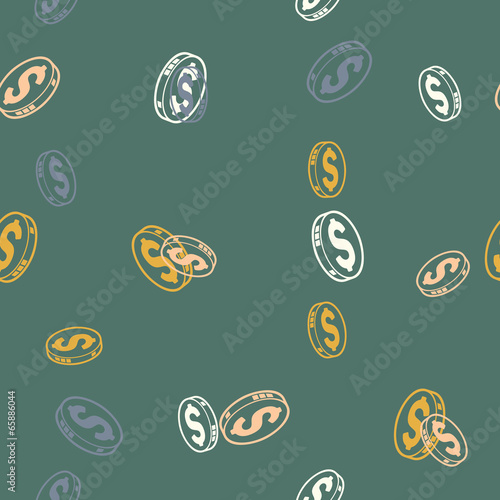 seamless background: money