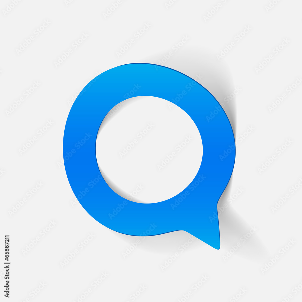 realistic design element: bubble, speech realistic design element: bubble, speech