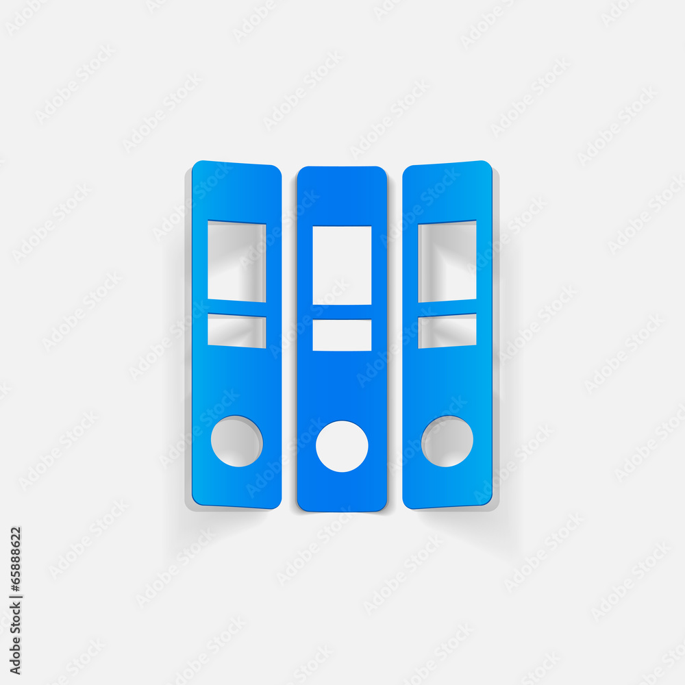 realistic design element: folder realistic design element: folder