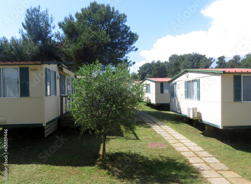 mobil homes in a camping