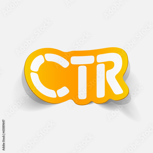 realistic design element: ctr