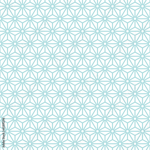 Retro Seamless Pattern Stars Turquoise