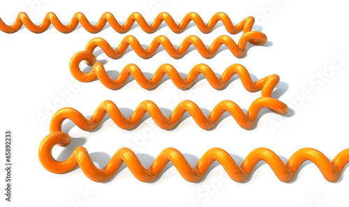Coiled Telephone Cable