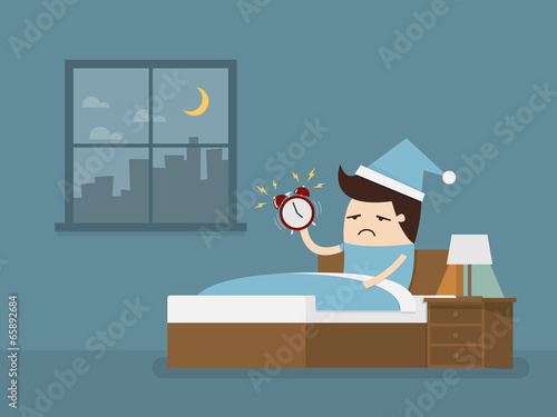 Wake up early in the morning to go to work. 