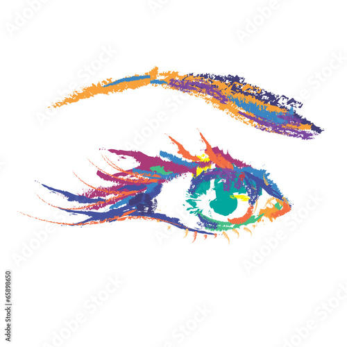 Painted Colored eye
