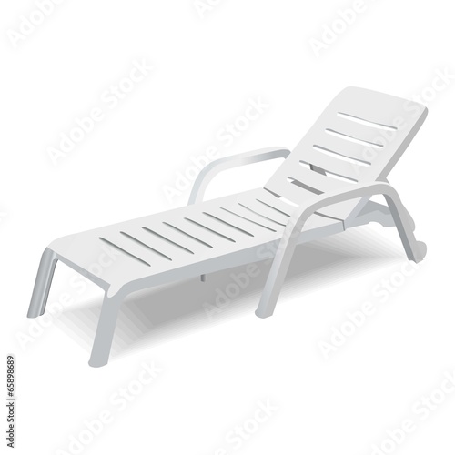 vector sun lounger