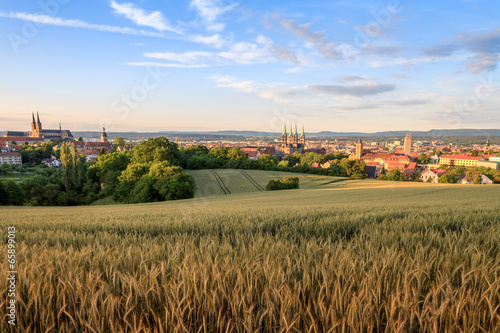 Tableau sur toile Bamberg Summer City View