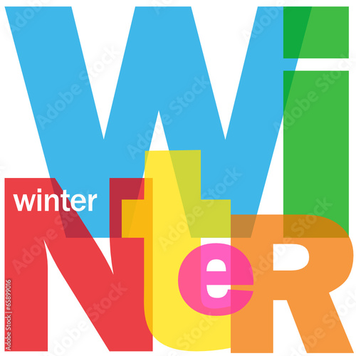 "WINTER" (season spring summer autumn year holidays snow)