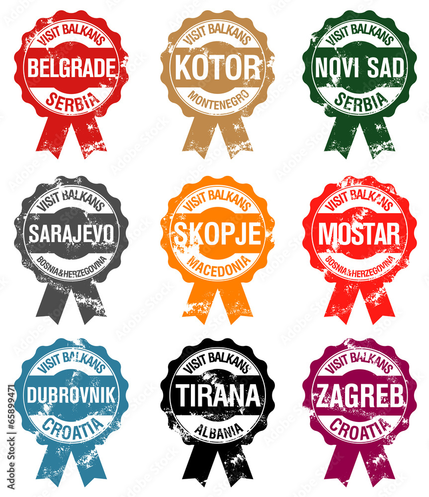 Obraz premium Visit Balkan Cities