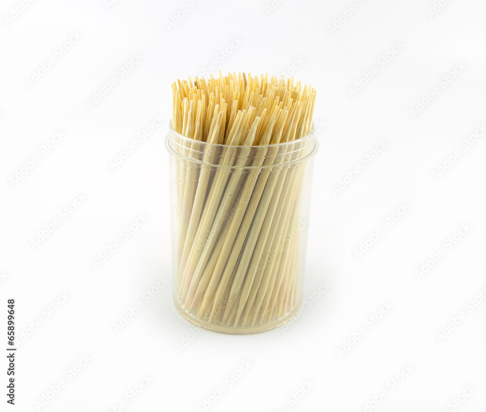 Toothpick white background