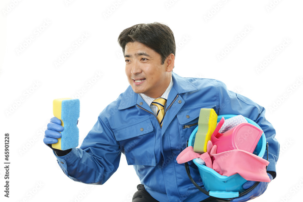 笑顔の作業員 笑顔の作業員