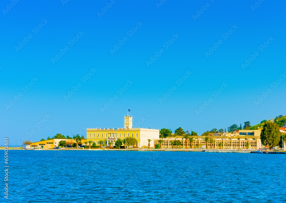 Obraz premium The city of Poros island in Greece