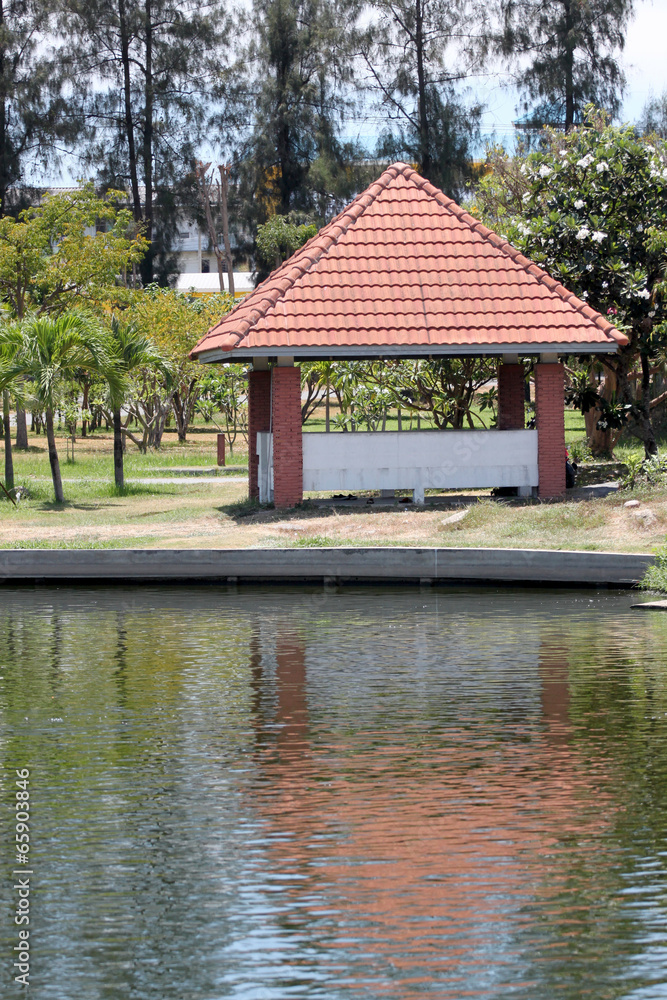 Obraz premium Waterfront pavilion.