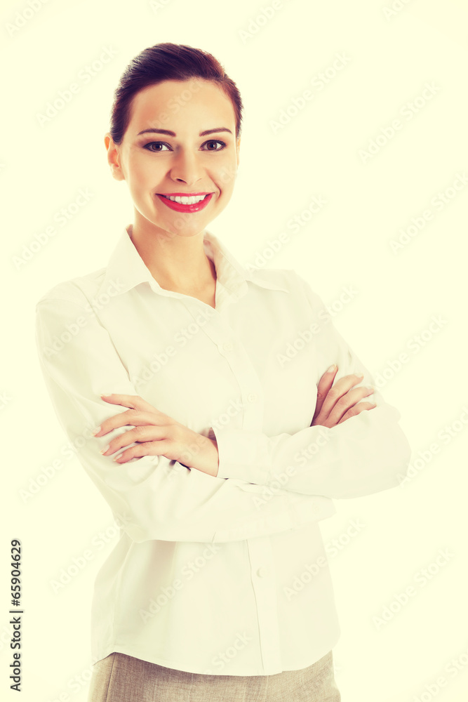 Portrait of beautiful business woman. Portrait of beautiful business woman.