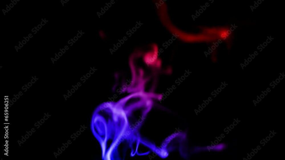 Smoke on a black background starting on the left side and slowly Smoke on a black background starting on the left side and slowly