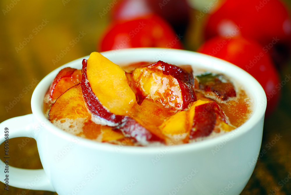 Nectarine, peach jam. Nectarine, peach jam.