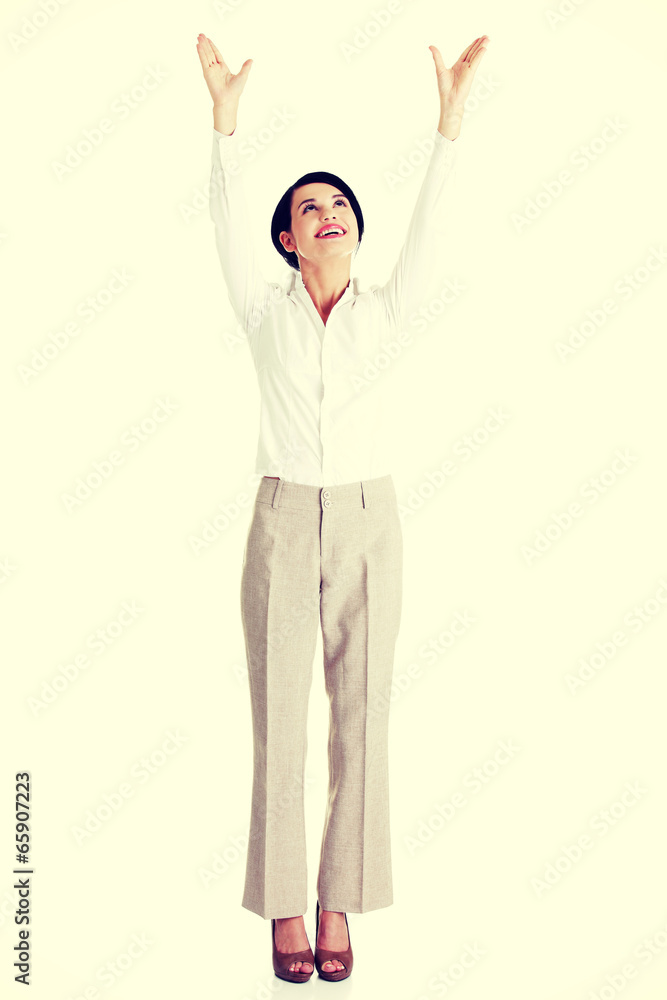 Obraz premium Young happy businesswoman