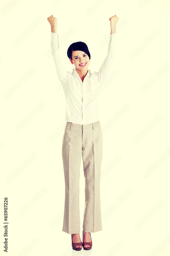 Young happy businesswoman Young happy businesswoman