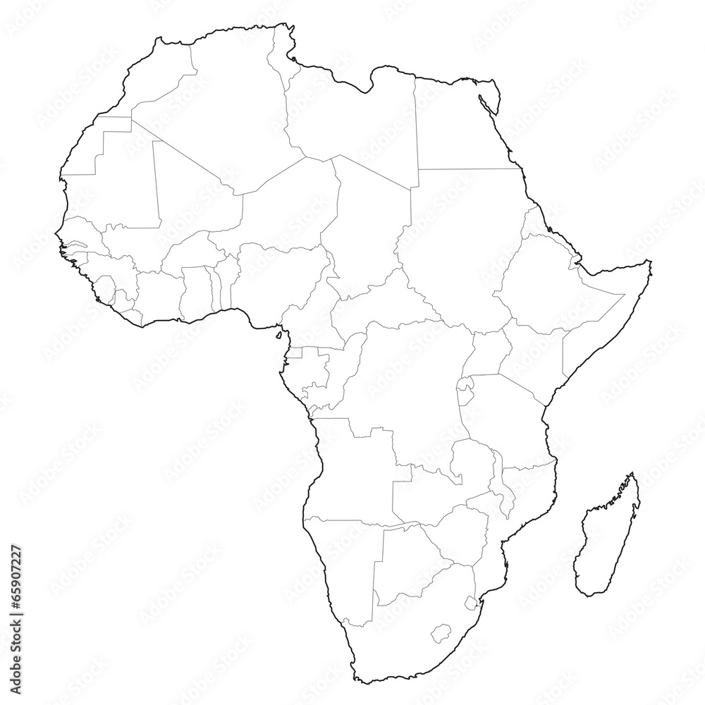 vector africa borders