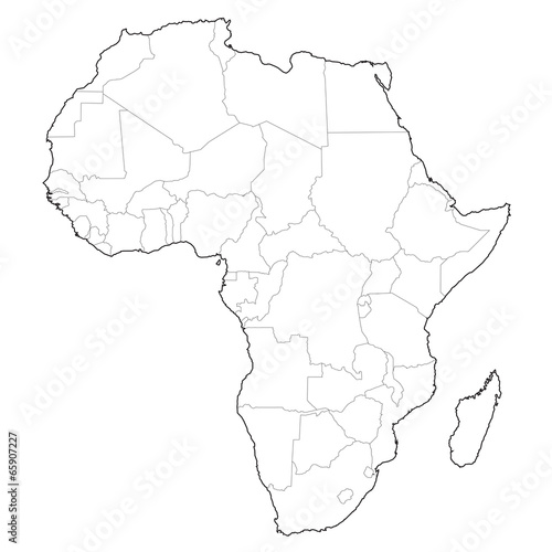 vector africa borders