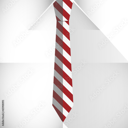Shirt and tie closeup vector