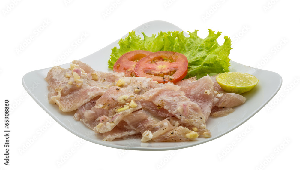 Swordfish carpaccio Swordfish carpaccio