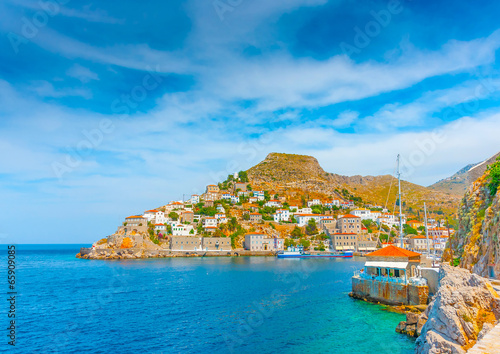 The nautical club of Hydra island in Greece