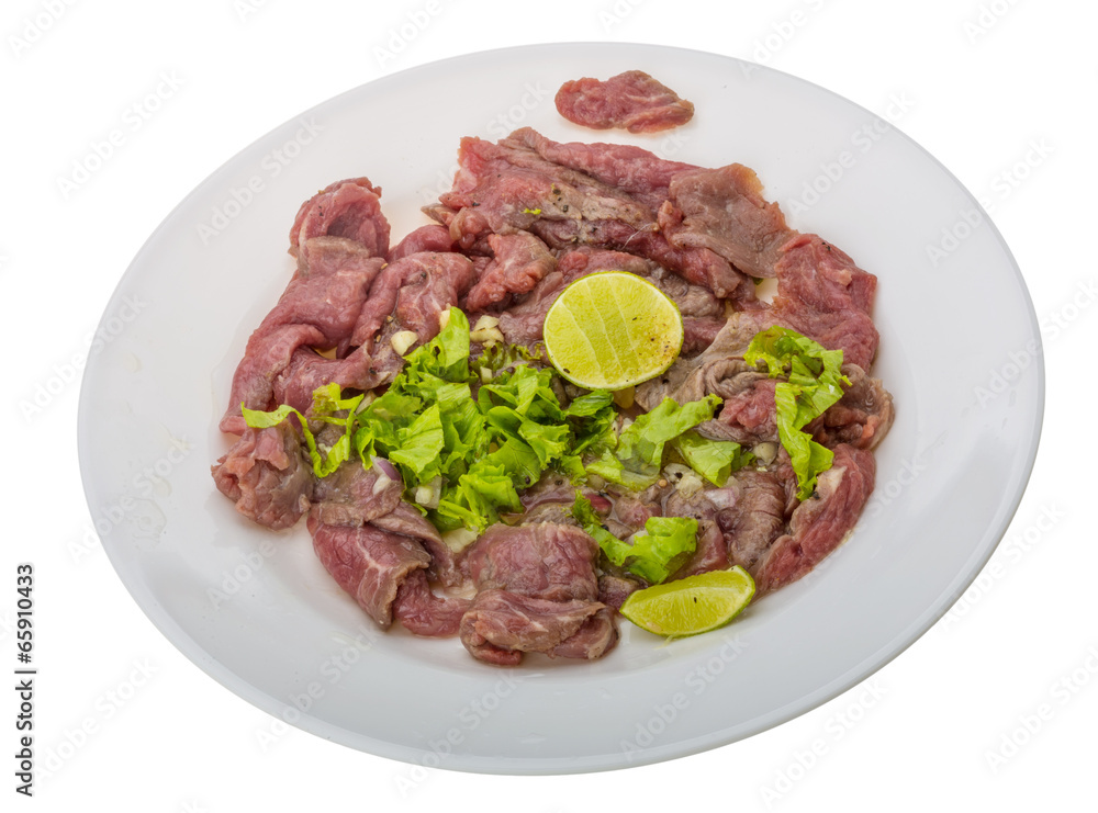 Beef carpaccio