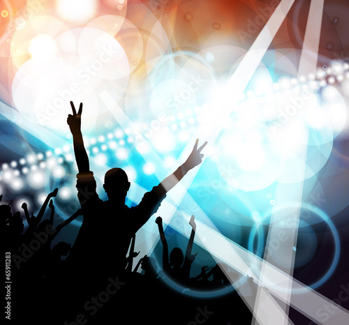 Clubbing. Dancing people