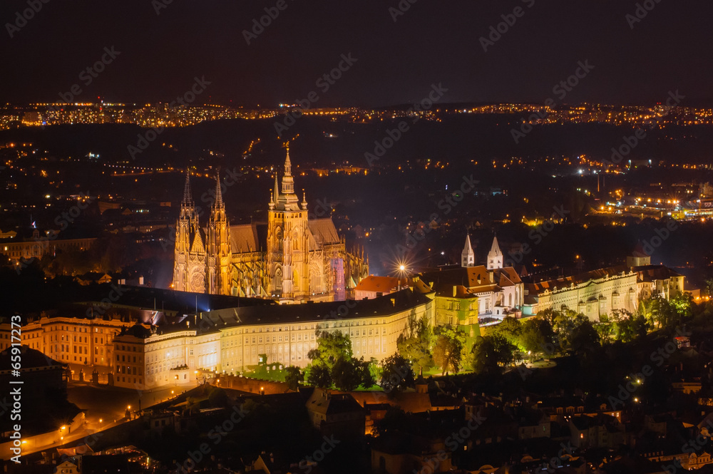 Obraz premium Prague Castle at Night
