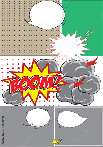 Comic background, comic strip background
