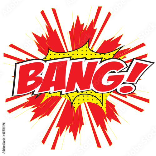 BANG! comic wording design for comic background
